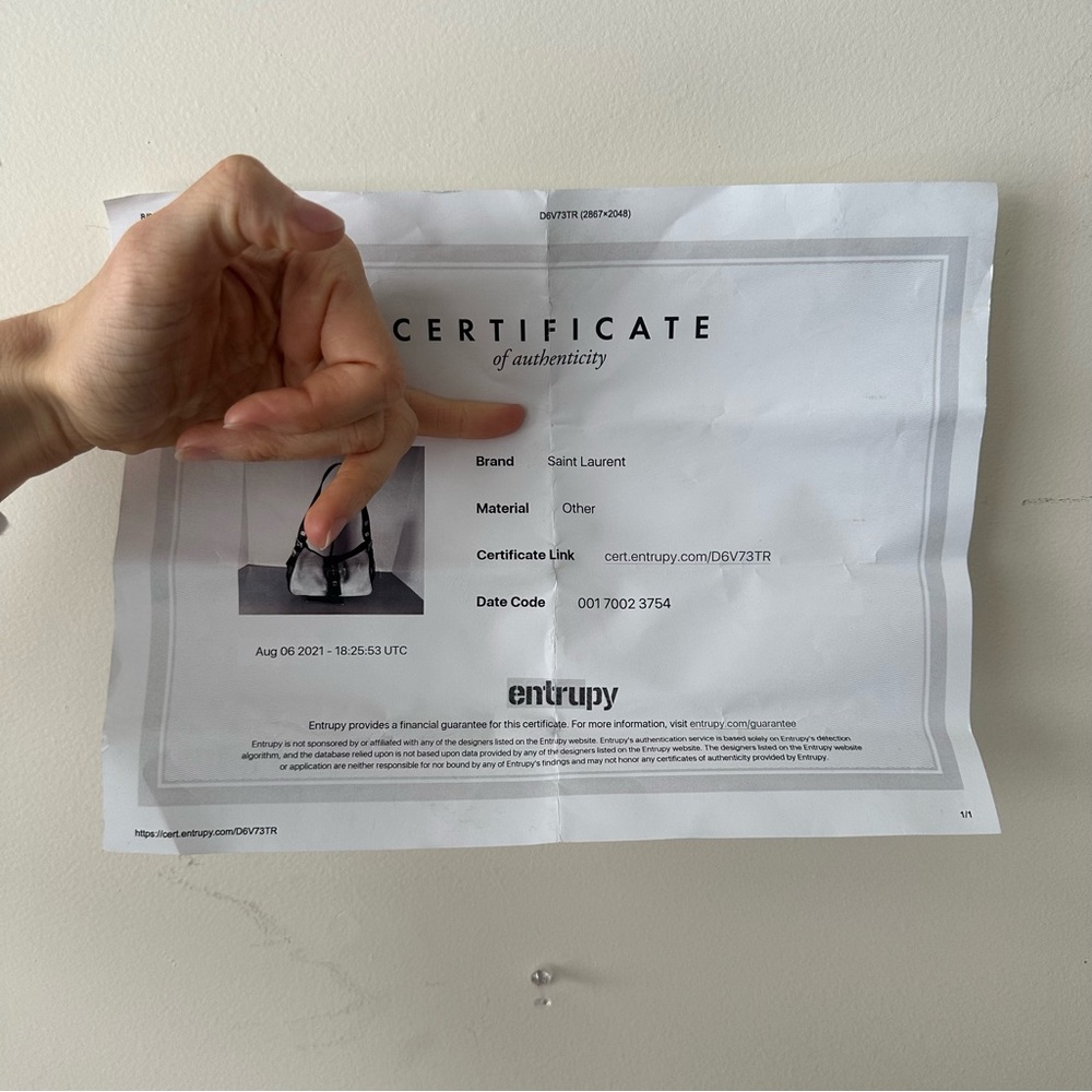 Yves Saint Laurent YSL grey suede bag - Picture 8 of 16